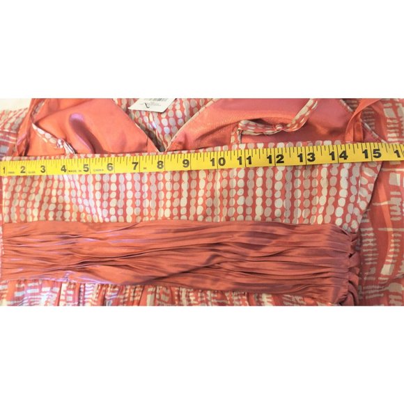 NWT BCBGMAXAZRIA Silk Bow Woven Cocktail Dress Size 4 - Picture 12 of 12